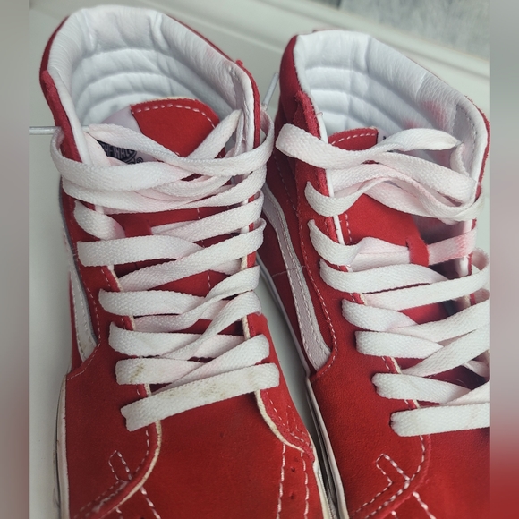 Vans Racing Red SK8-HI Sneakers 4.5 - Picture 2 of 7